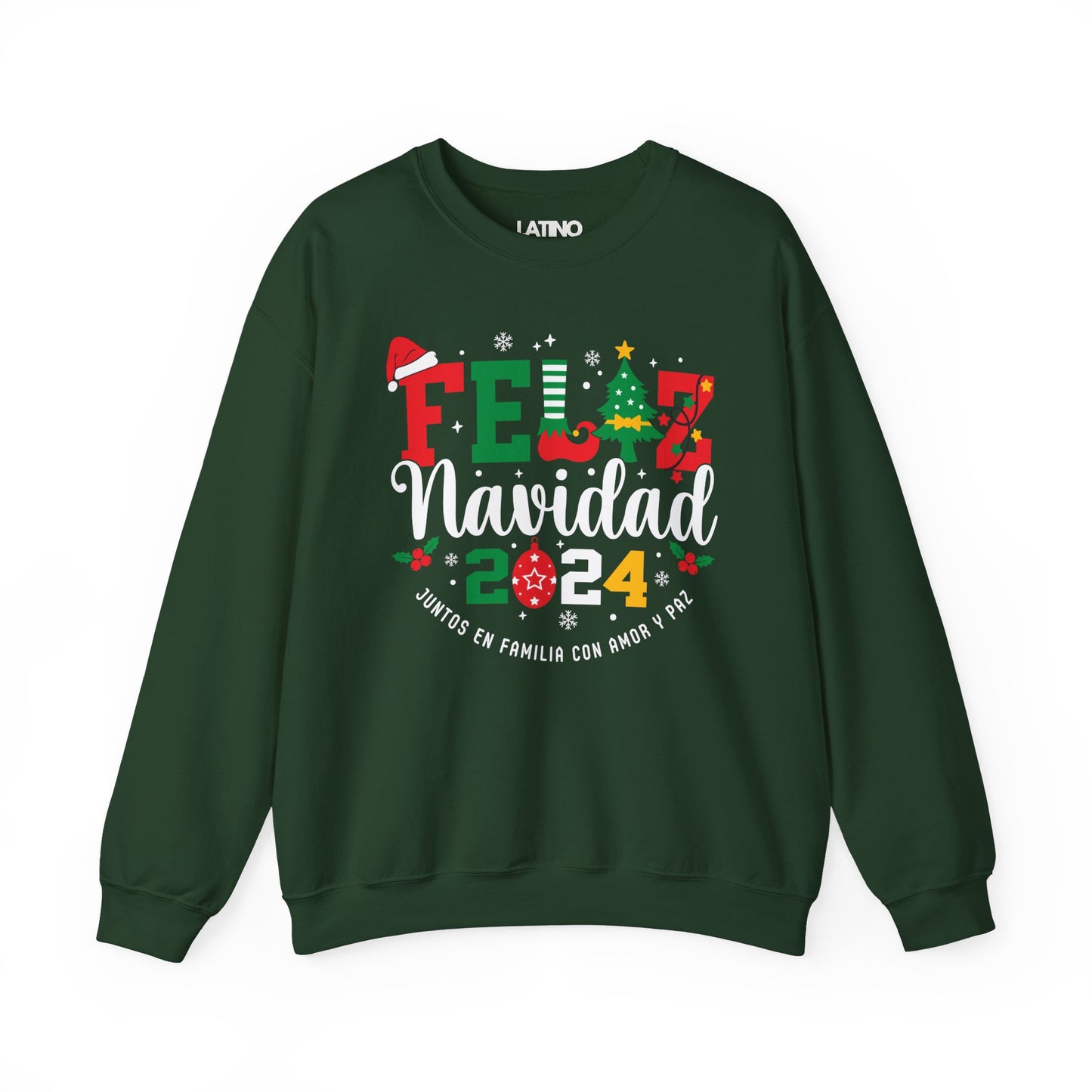 "Feliz Navidad 2024" Holiday Sweatshirt