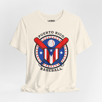 "Puerto Rico Baseball Flag" T-Shirt