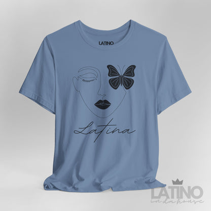 “Latina Face & Butterfly” T-Shirt