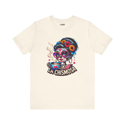 "La Chismosa Skull and Cafecito" T-Shirt