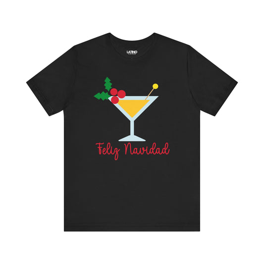 "Feliz Navidad" Holiday Cocktail T-Shirt