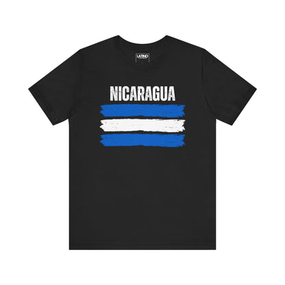 Nicaragua Brushstroke Flag T-Shirt