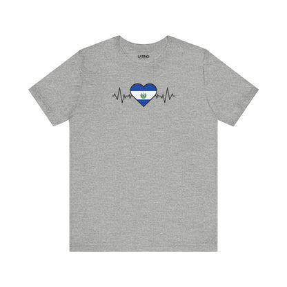 El Salvador Heart Flag Life-Line T-Shirt