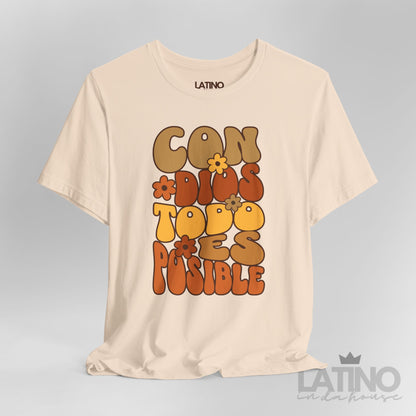 "Con Dios Todo Es Posible" Retro T-Shirt