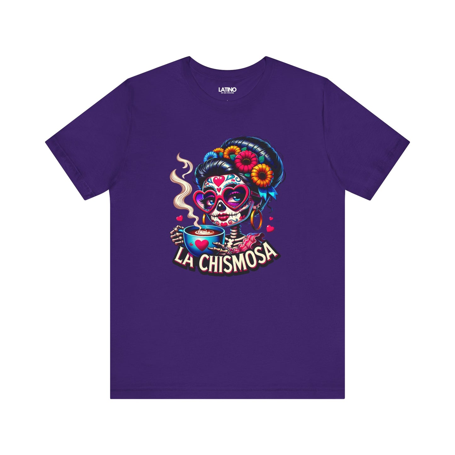 "La Chismosa Skull and Cafecito" T-Shirt