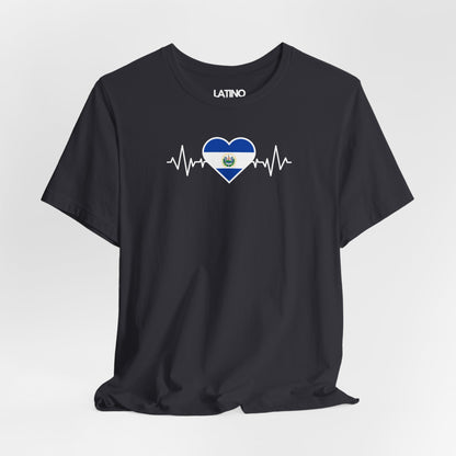 El Salvador Heart Flag Life-Line T-Shirt