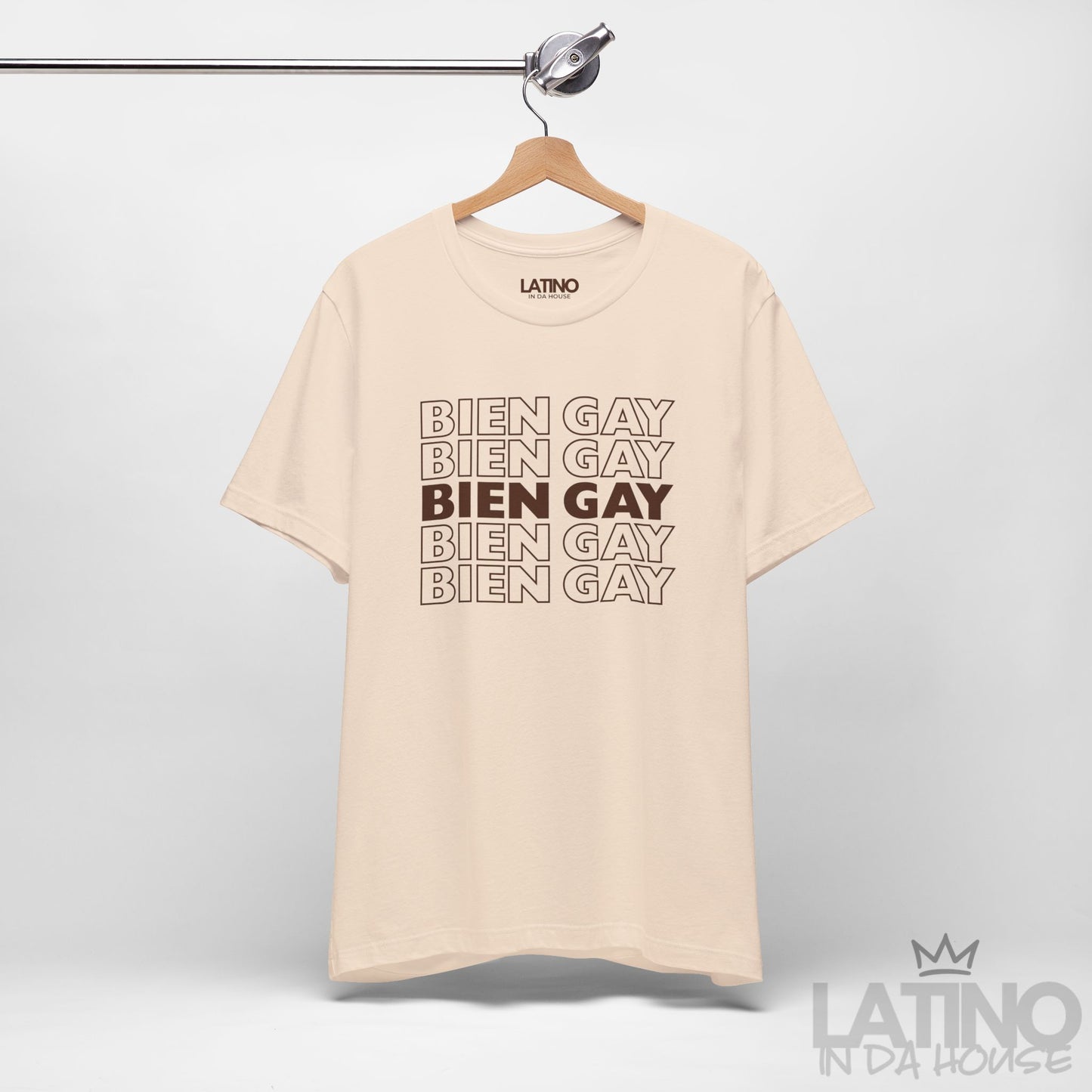 “BIEN GAY” Repetition T-Shirt | Latino Pride