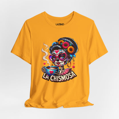 "La Chismosa Skull and Cafecito" T-Shirt