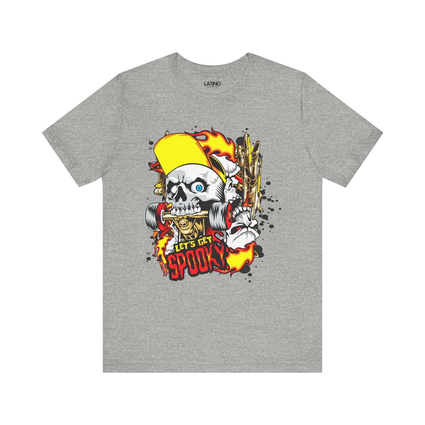 "Let's Get Spooky" Skater Skull T-Shirt