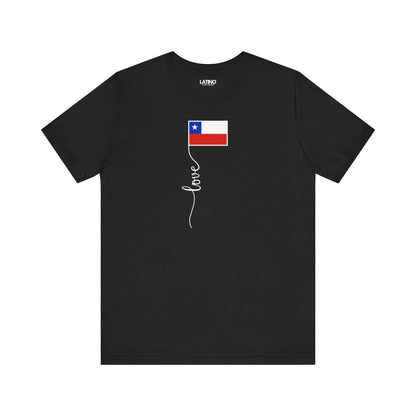 "Chile Flag Love Script" T-Shirt