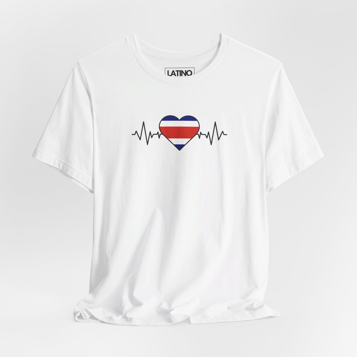 Costa Rica Flag with Life-Line T-Shirt