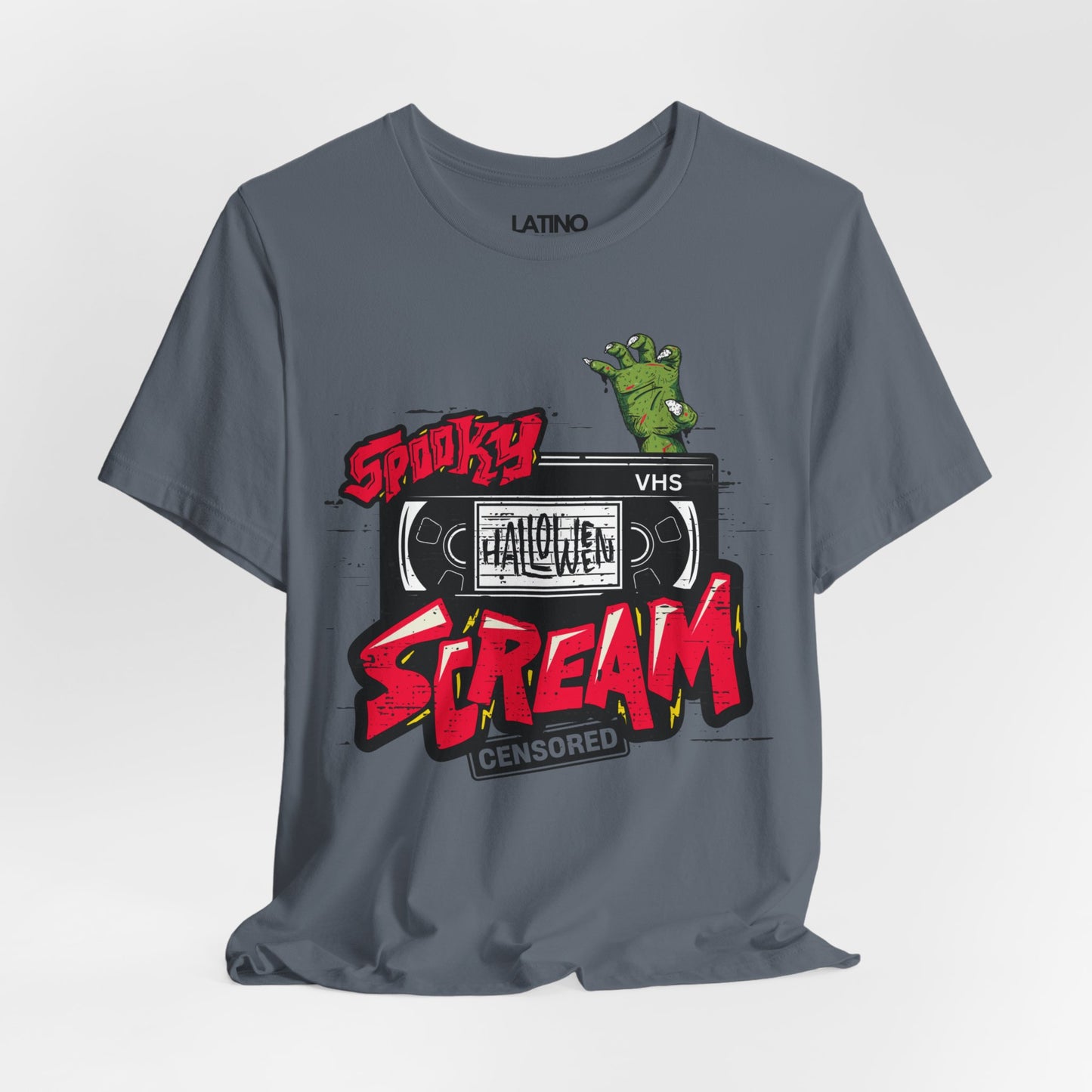 "Spooky VHS Scream" Retro Horror T-Shirt