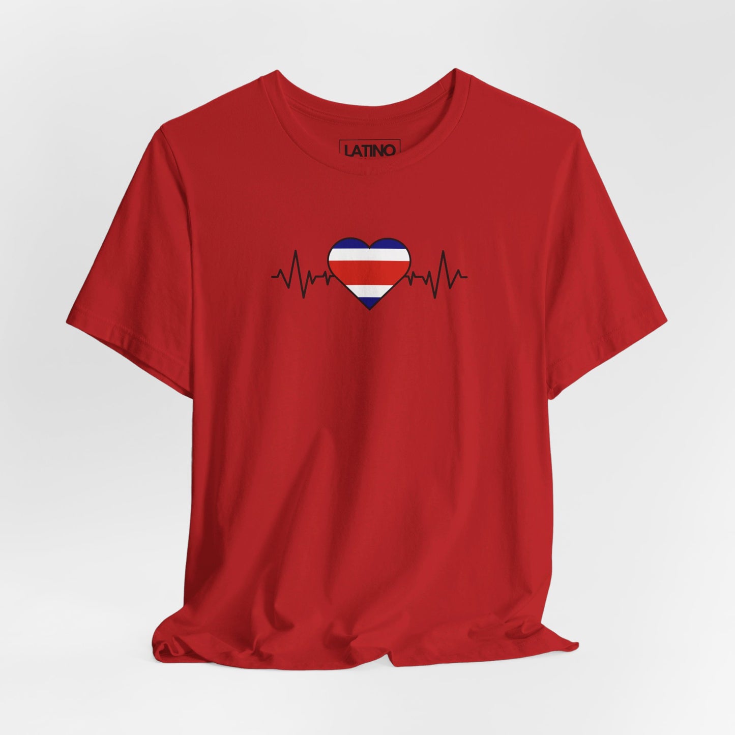 Costa Rica Flag with Life-Line T-Shirt