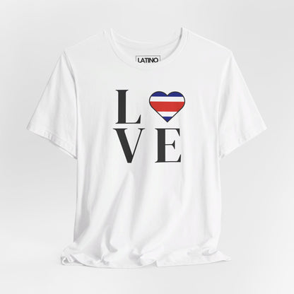 “LOVE” Heart Costa Rica Flag T-Shirt