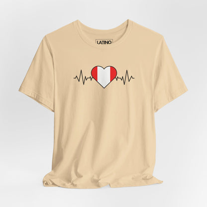 Peru Flag with Life-Line T-Shirt