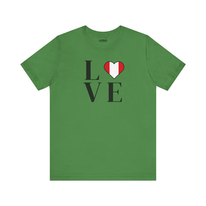 “LOVE” Heart Peru Flag T-ShIrt