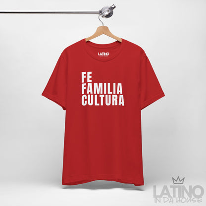 “Fe Familia Cultura” T-Shirt | Fe Tee