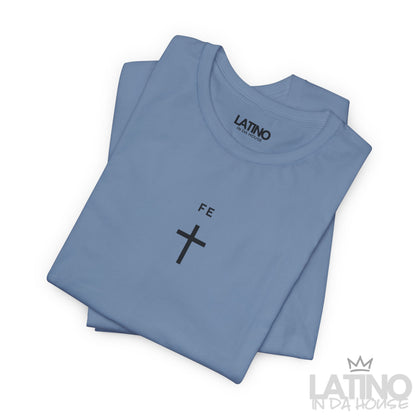 “Fe” T-Shirt | Minimal Cross Faith Tee