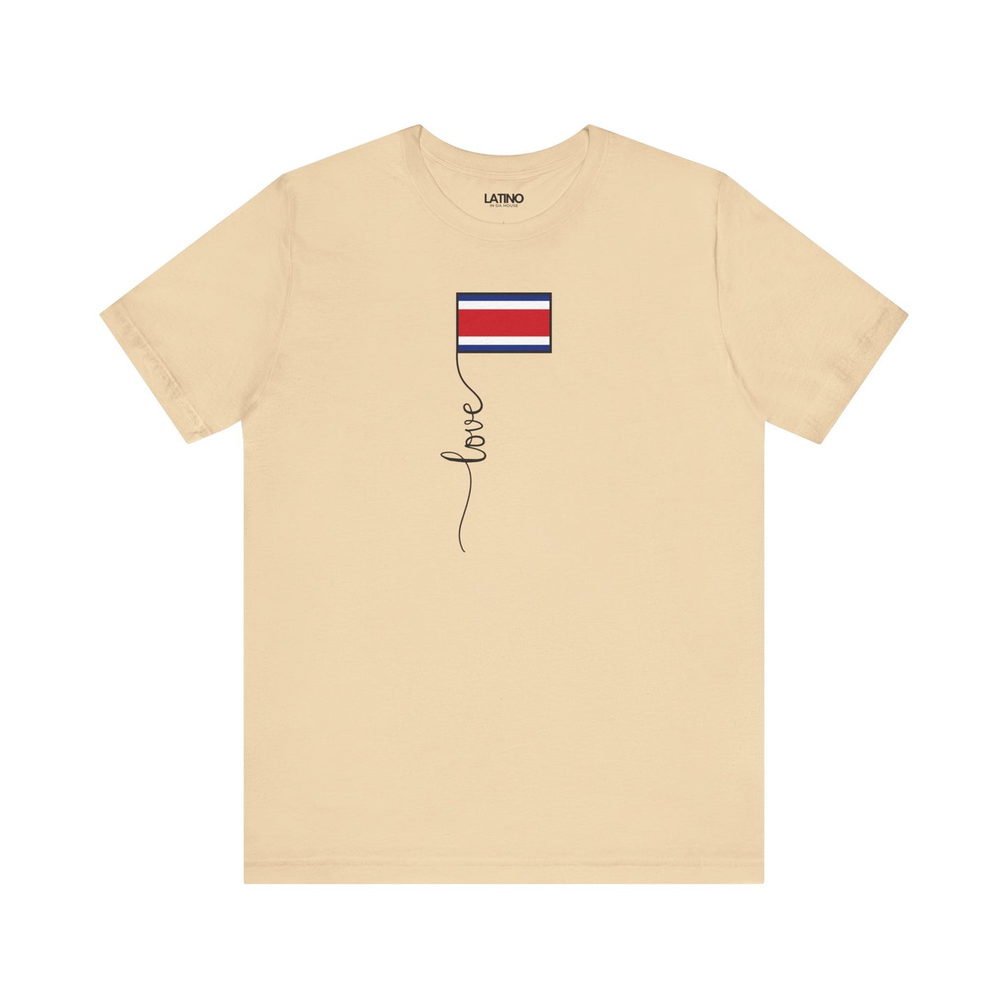 "Costa Rica Flag Love Script" T-Shirt