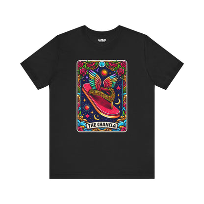 "The Chancla Tarot Card" T-Shirt