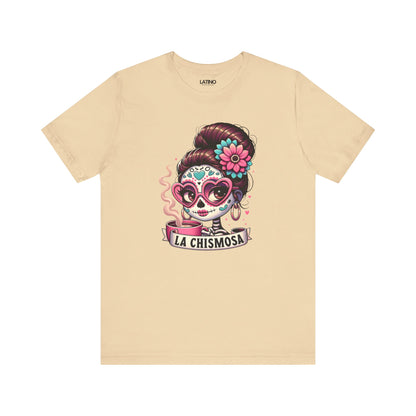 "La Chismosa Skull Y Cafecito" T-Shirt