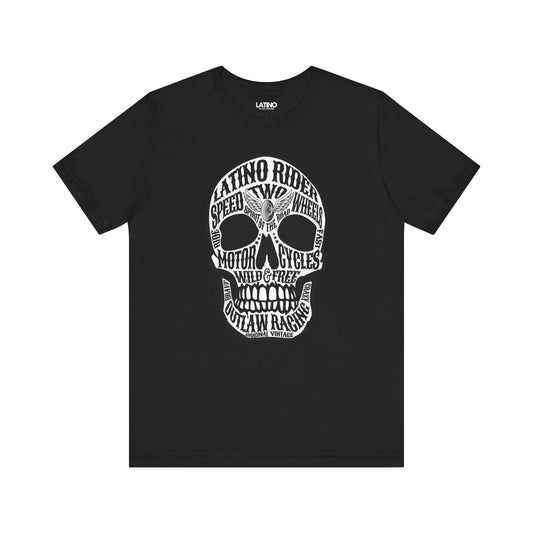 "Latino Rider" Motorcycle Skull T-Shirt