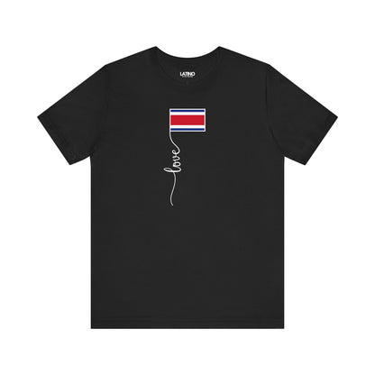 "Costa Rica Flag Love Script" T-Shirt