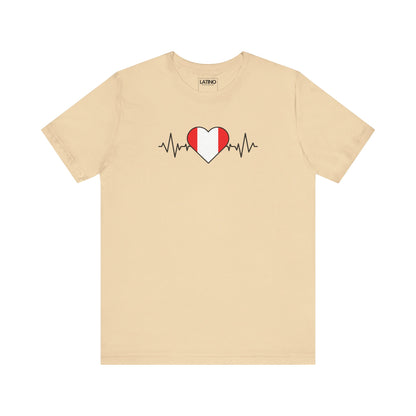 Peru Flag with Life-Line T-Shirt