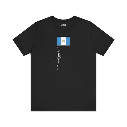 "Guatemala Flag Love Script" T-Shirt