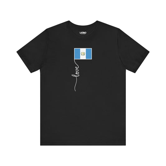 "Guatemala Flag Love Script" T-Shirt