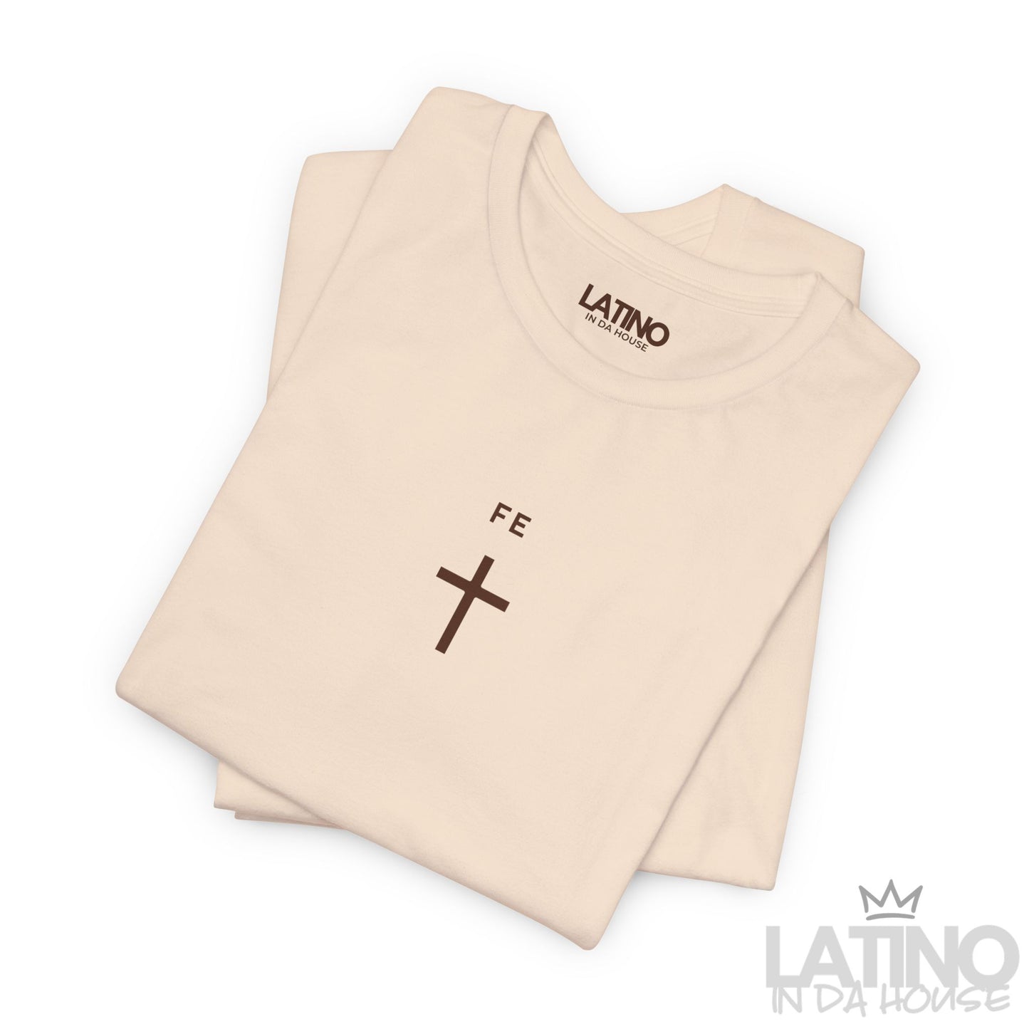 “Fe” T-Shirt | Minimal Cross Faith Tee