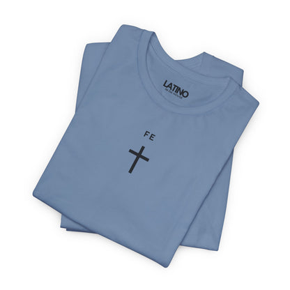 “Fe” T-Shirt | Minimal Cross Faith Tee