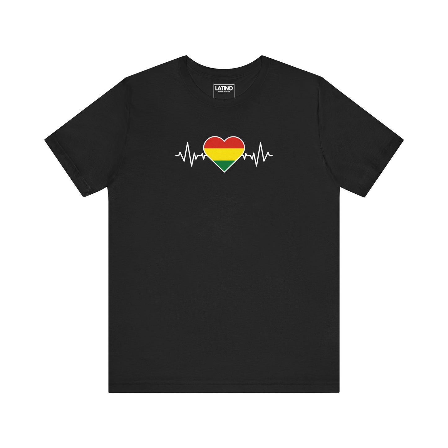 Bolivia Heart Flag with Life-Line T-Shirt