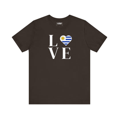 “LOVE” Heart Uruguay Flag T-Shirt