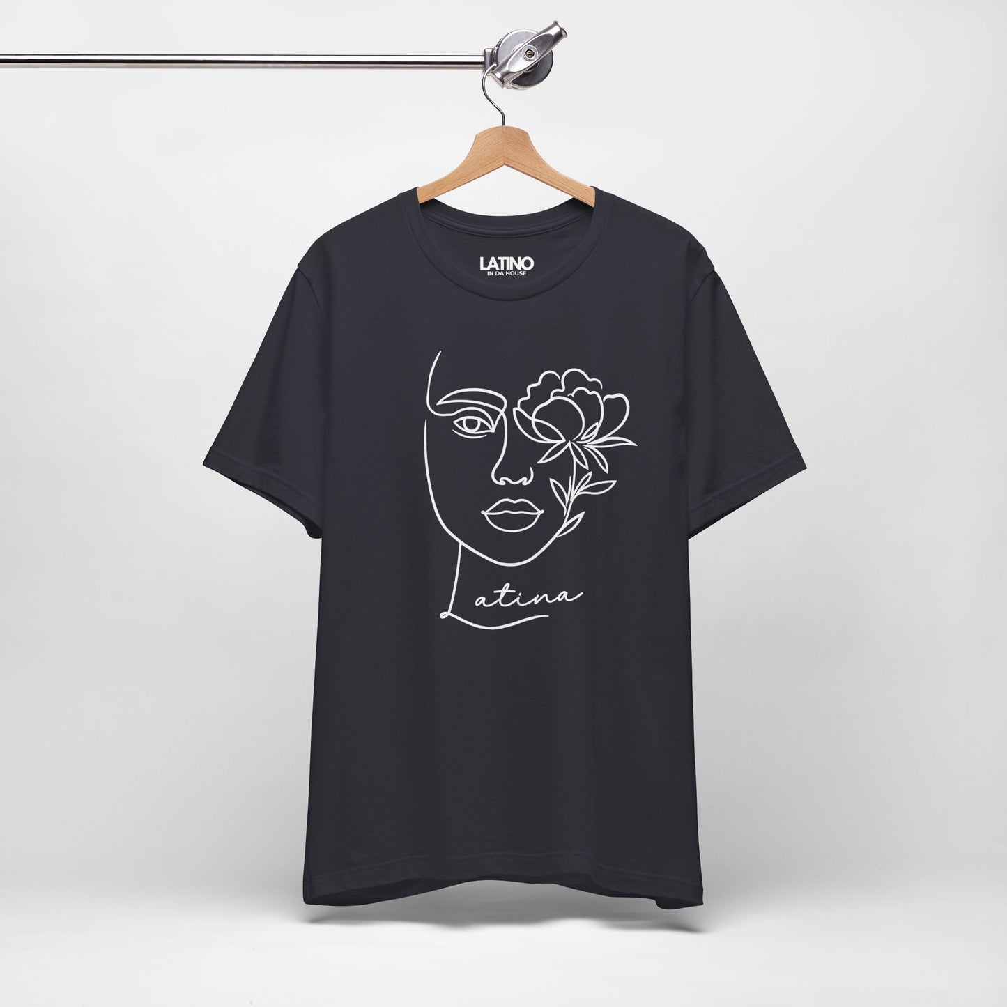 "Latina" Flower Line Art T-Shirt | Latina Tee