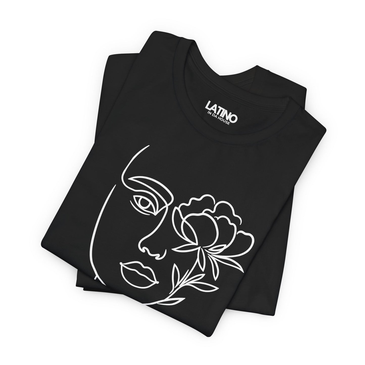 "Latina" Flower Line Art T-Shirt | Latina Tee