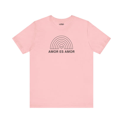 Pink Amor Es Amor T-shirt from Latino In Da House celebrating love and pride.
Latino In Da House