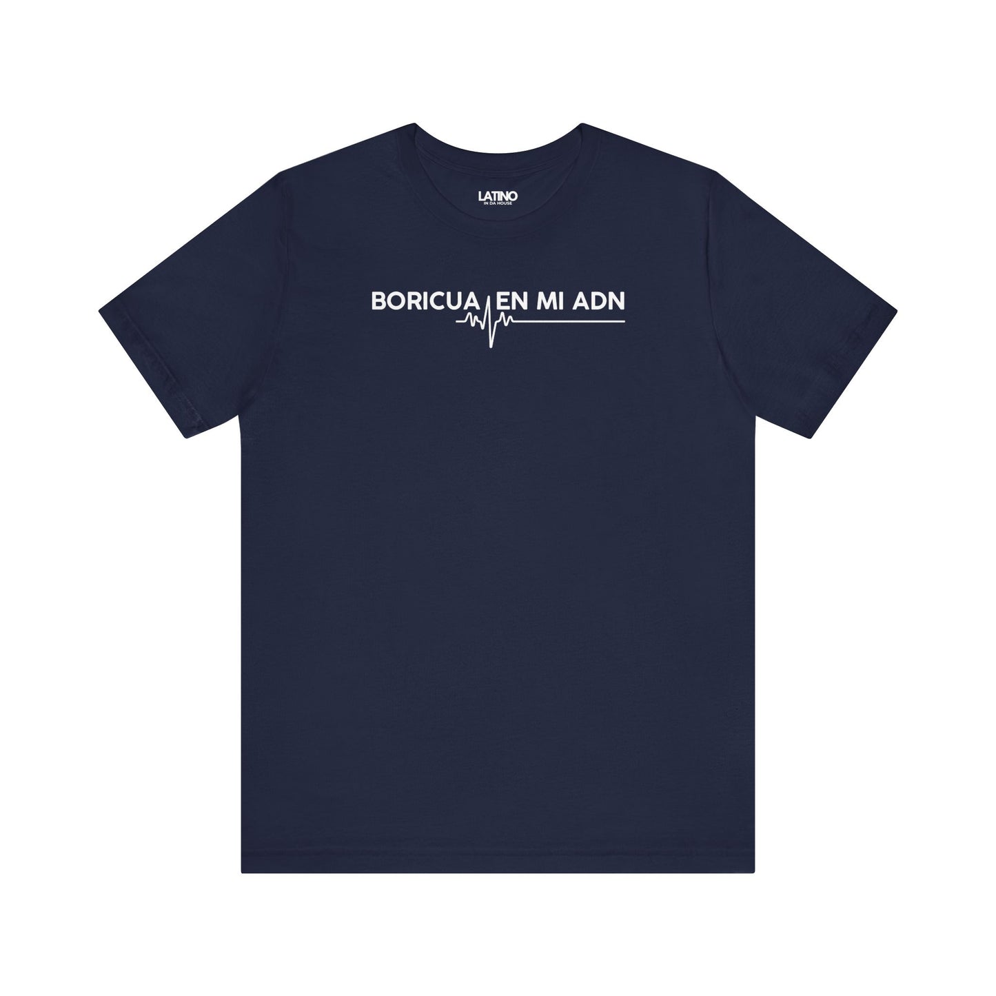 Boricua En Mi ADN Blue T-Shirt. Latino In Da House