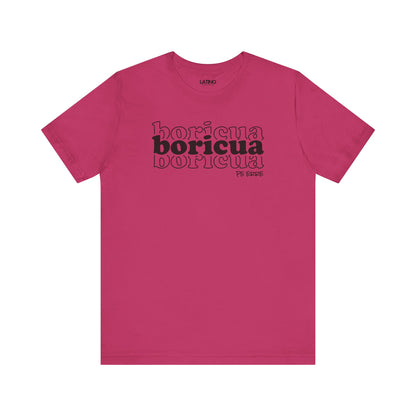 Boricua Boricua a chic, layered text design berry pink t-shirt for the Boricua Queens. Latino In Da House