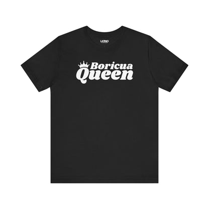 Boricua Queen Black T-Shirt — a bold, retro-inspired design made for las nenas de Borinquén. Latino In Da House