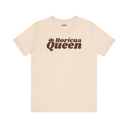 Boricua Queen Soft Cream T-Shirt — a bold, retro-inspired design made for las nenas de Borinquén. Latino In Da House