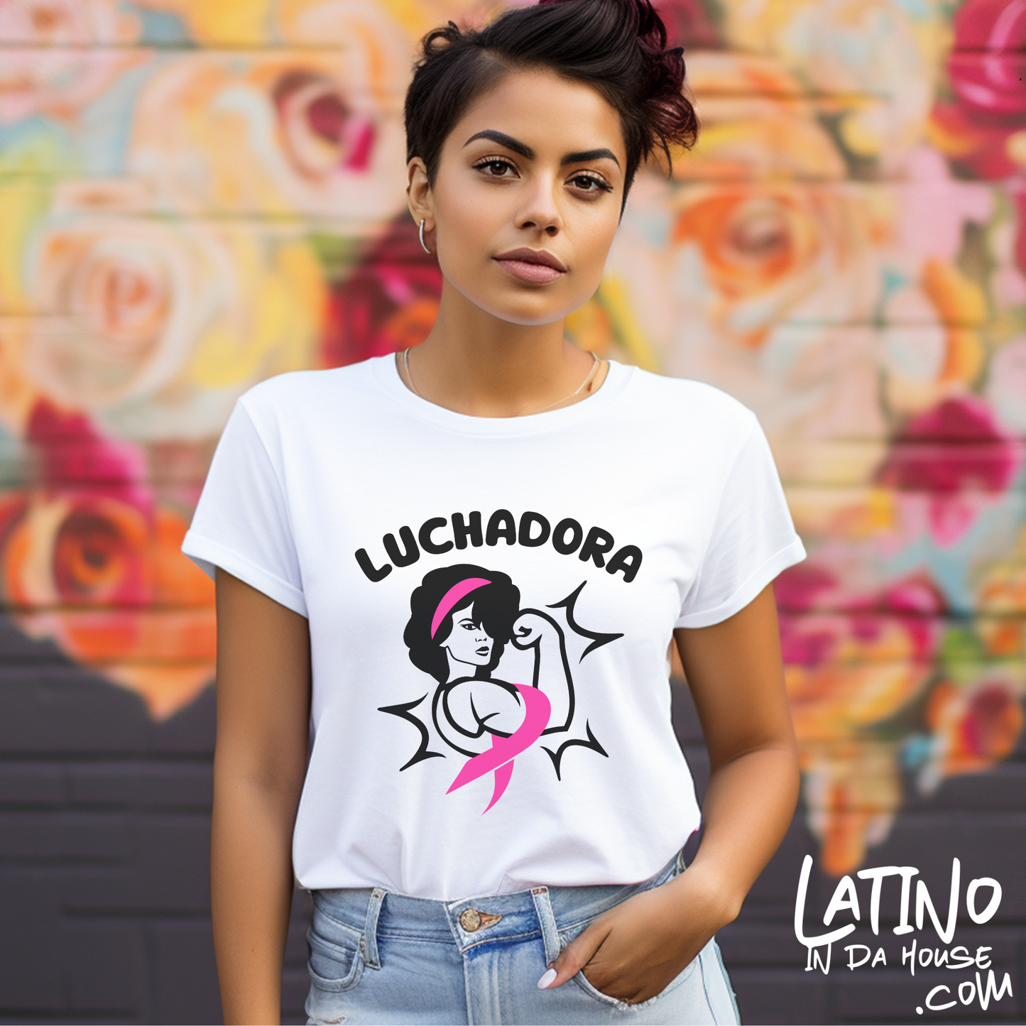 "Luchadora" Breast Cancer Awareness T-Shirt