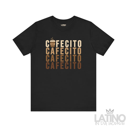 Cafecito Repeat T-Shirt in black – Latino In Da House