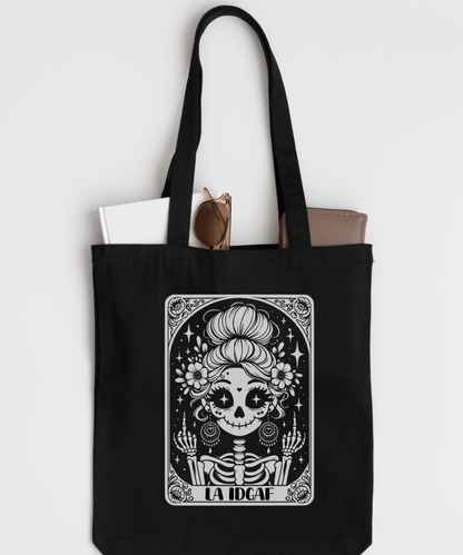 "La IDGAF" Tarot Canvas Tote Bag