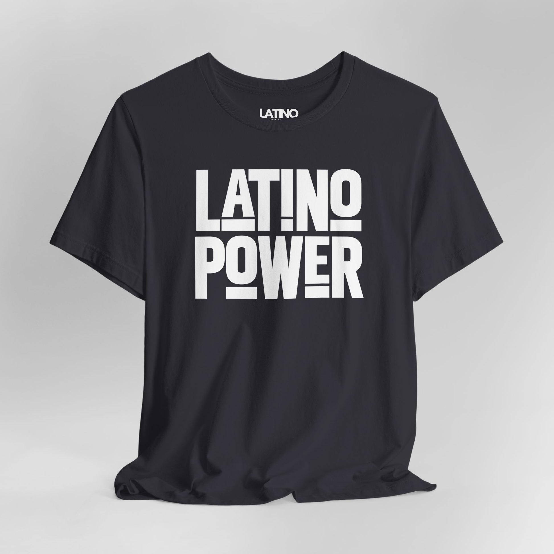 Close Up Latino Power T-Shirt in dark grey featuring bold white typography - Latino
In Da House