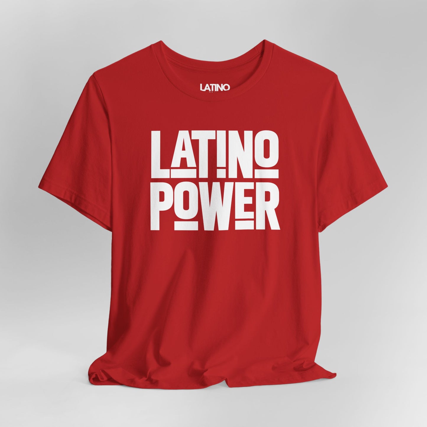 Close Up Latino Power T-Shirt in red featuring bold white typography - Latino
In Da House