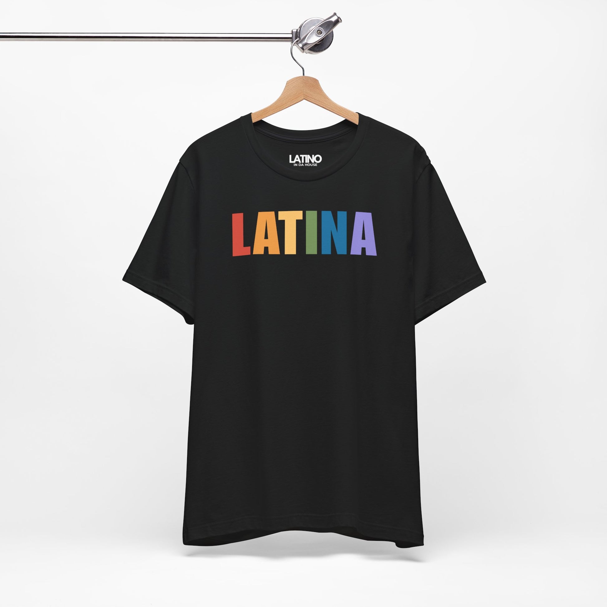 Hanged Up LGBTQ+ LATINA Pride tee uses a pastel rainbow palette for a clean, elevated take on orgullo. Latino In Da House