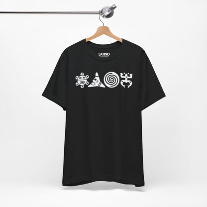 Hanged Up Taíno Symbols T-Shirt | Indigenous Caribbean Heritage T-Shirt. Latino In Da House 