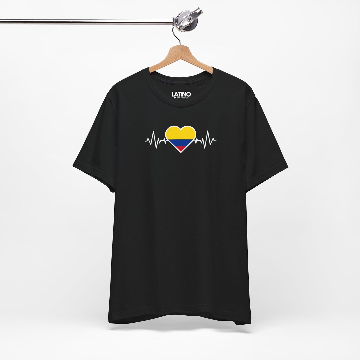 "Colombia Heart Flag with Life-Line" T-Shirt