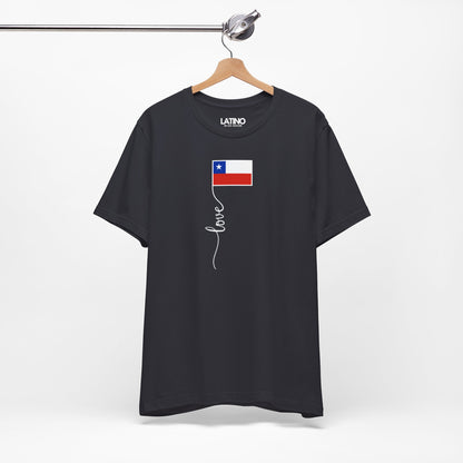 "Chile Flag Love Script" T-Shirt